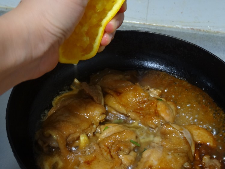橙汁鸡腿肉步骤11
