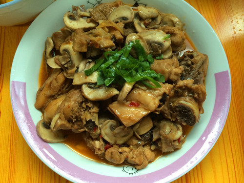 口蘑鸡块步骤9