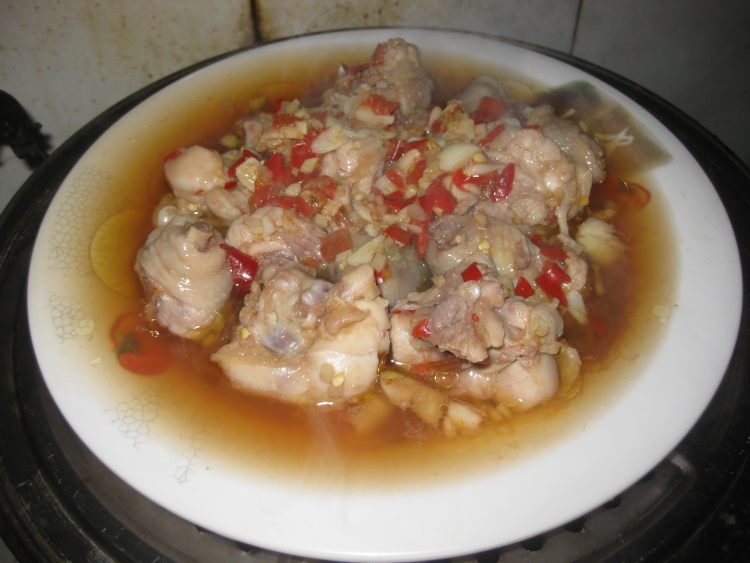 剁椒蒸鸡腿步骤8
