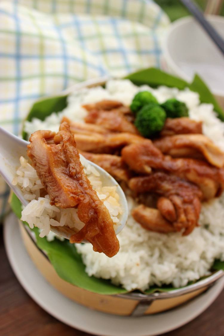笼仔蚝油鸡腿饭步骤11
