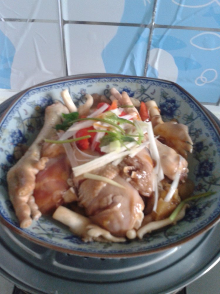 蘑菇蒸鸡腿步骤6