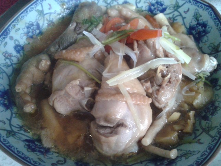 蘑菇蒸鸡腿步骤7