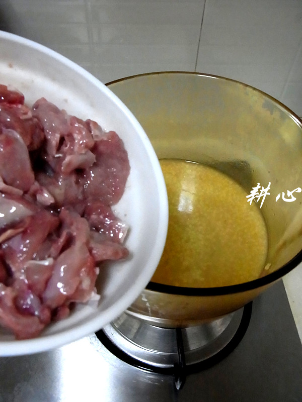 猪肝鸡腿粥步骤8