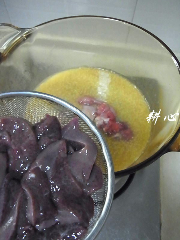 猪肝鸡腿粥步骤9