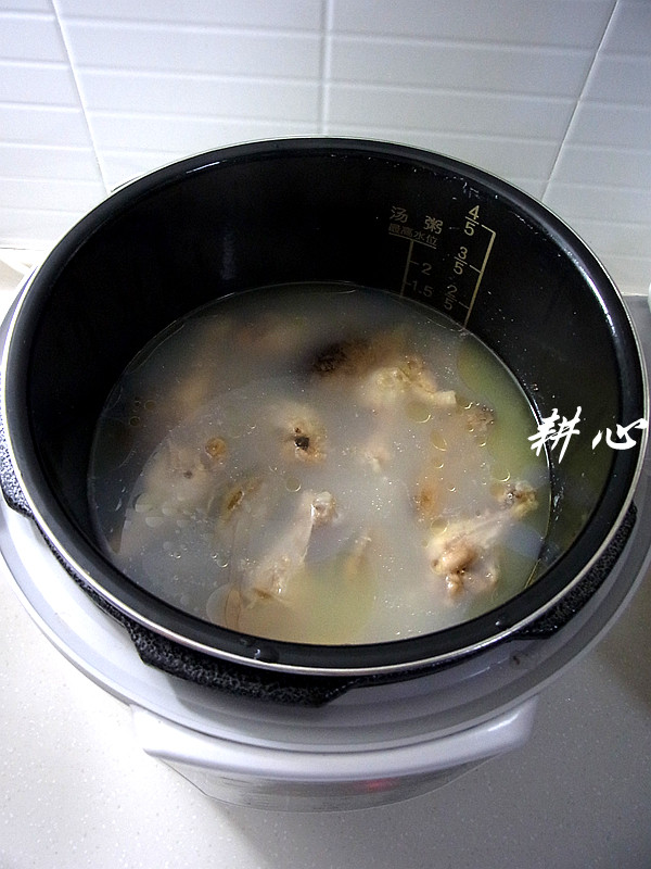 鲍鱼海参鸡粥步骤7