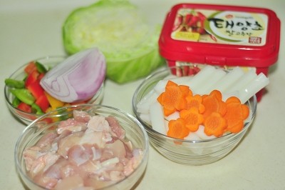 鸡肉烤年糕步骤1