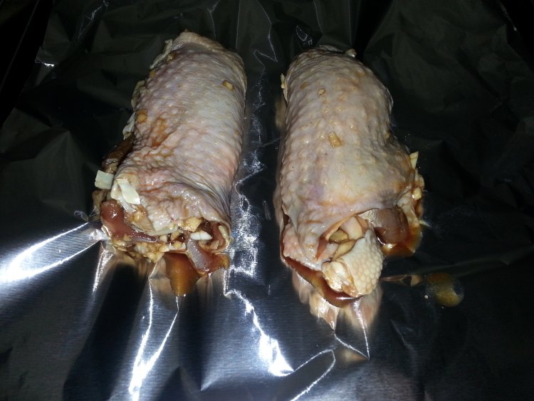 烤鸡腿卷步骤4