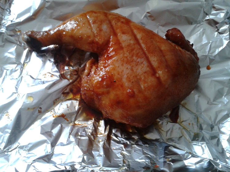 烤大鸡腿步骤4