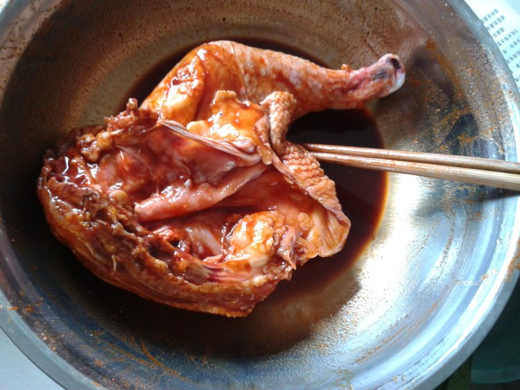 烤大鸡腿步骤2