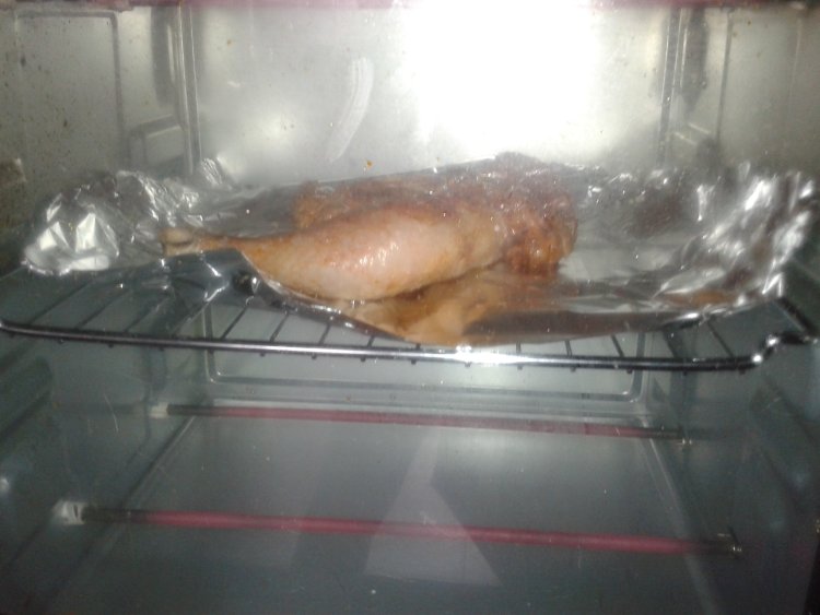 烤大鸡腿步骤3