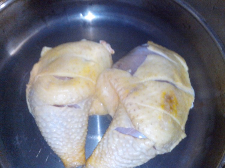 原汁鸡腿步骤3