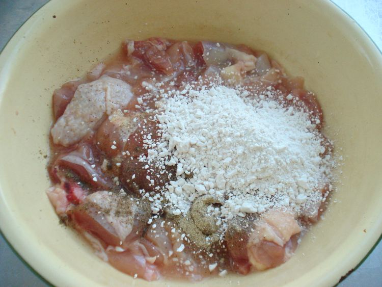 黑椒炸鸡块步骤3