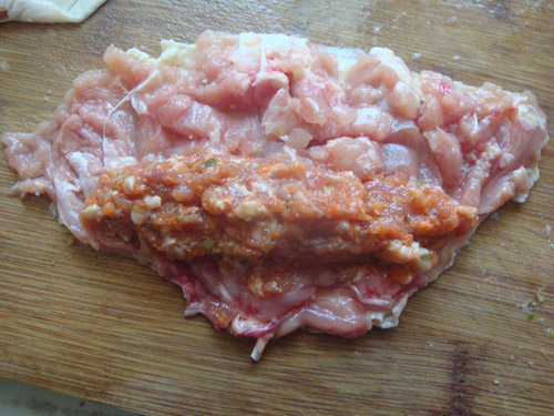 黄金鸡肉卷步骤7
