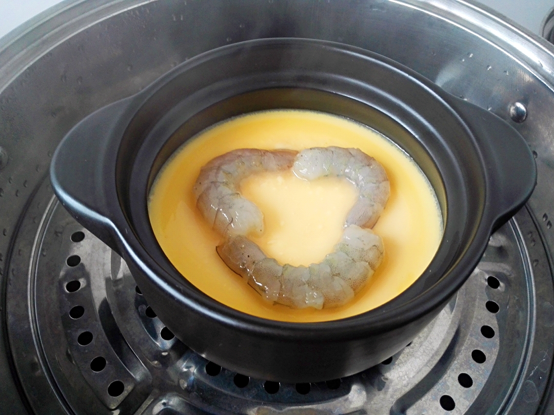 虾仁蒸鸡蛋步骤12