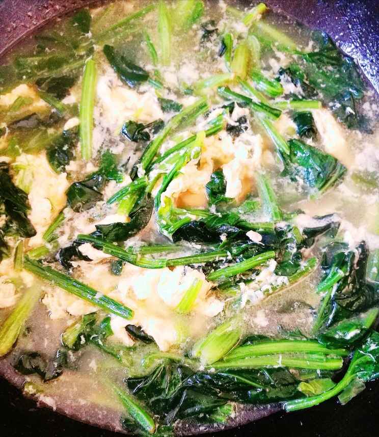 菠菜鸡蛋汤步骤6