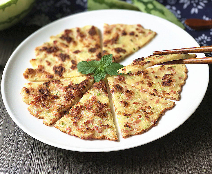 西瓜皮火腿鸡蛋饼步骤12