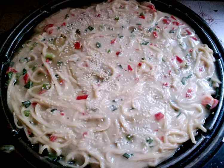 葱香土豆丝鸡蛋饼步骤11