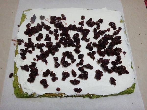 蜜豆抹茶蛋糕卷步骤14