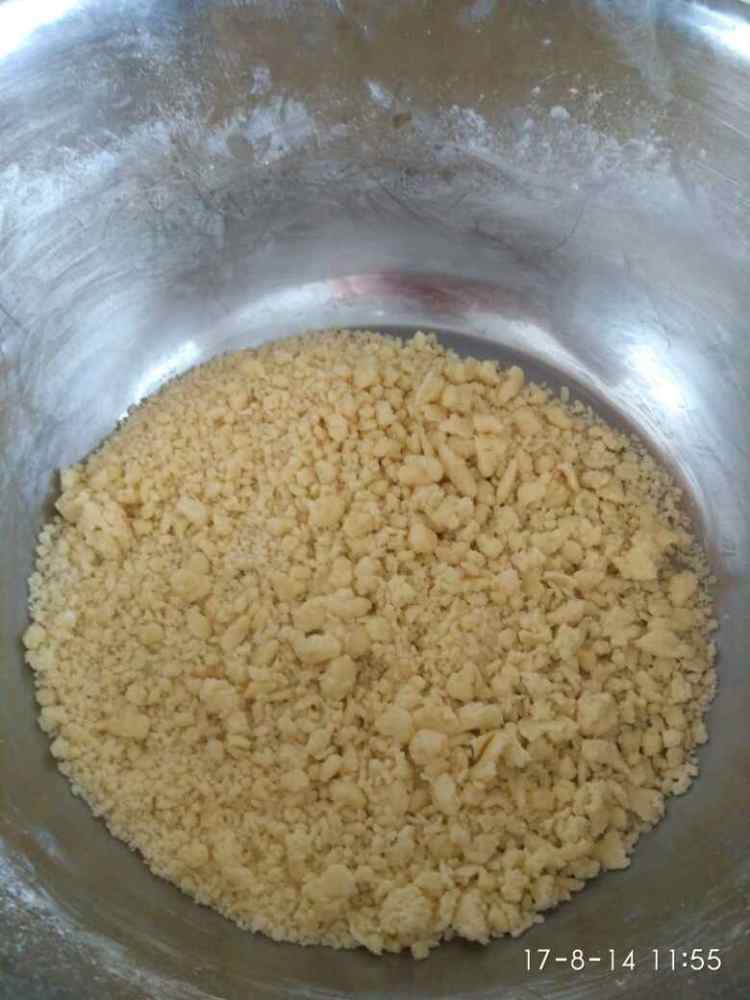 桃肉酥粒面包步骤10