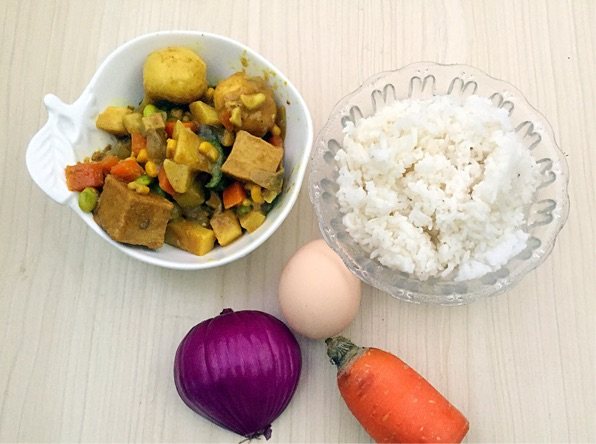 咖喱烩饭步骤1