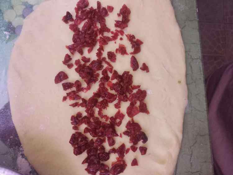蔓越莓优格小面包步骤7
