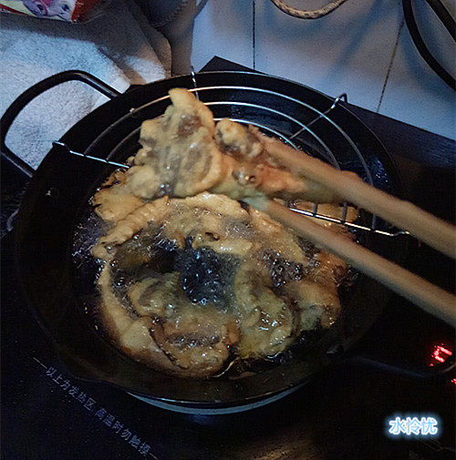 炸鲜蘑步骤9