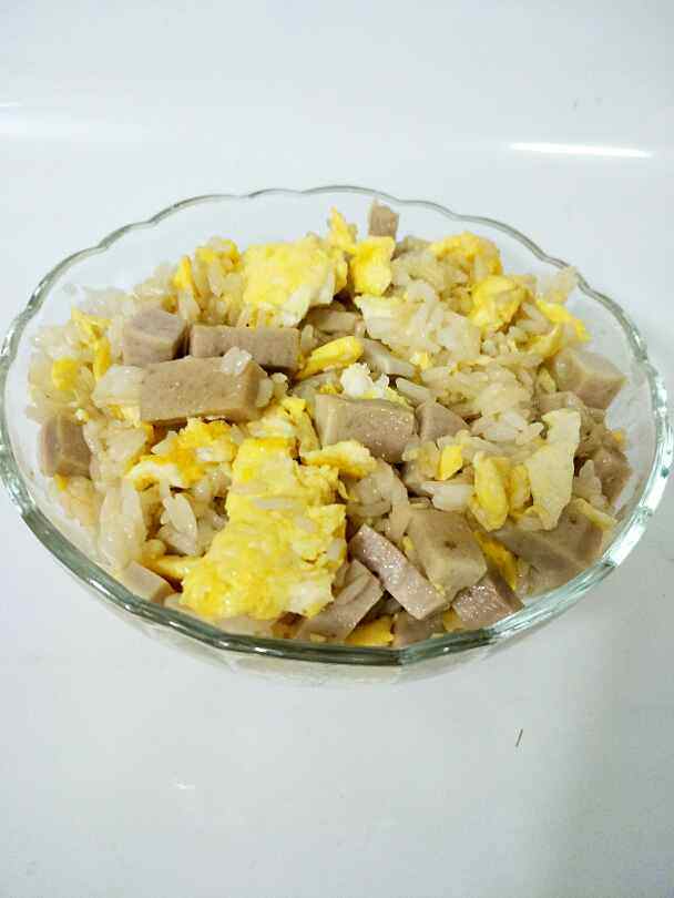 肉糕鸡蛋炒饭步骤7