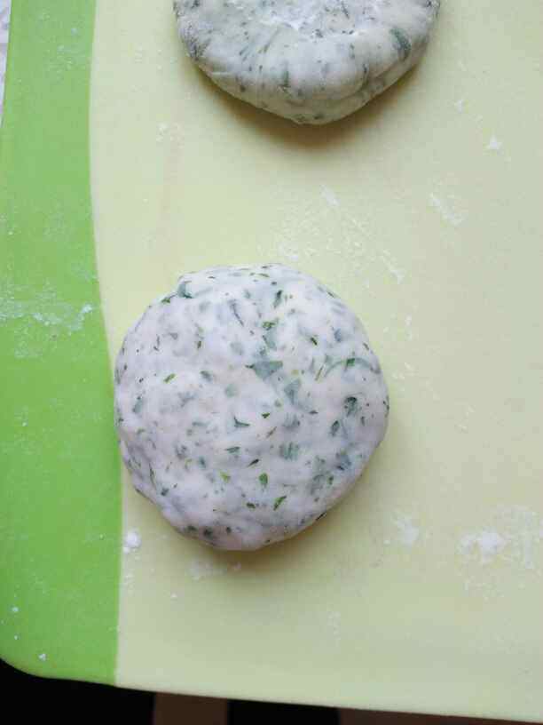 芹菜叶韭菜鸡蛋饼步骤13
