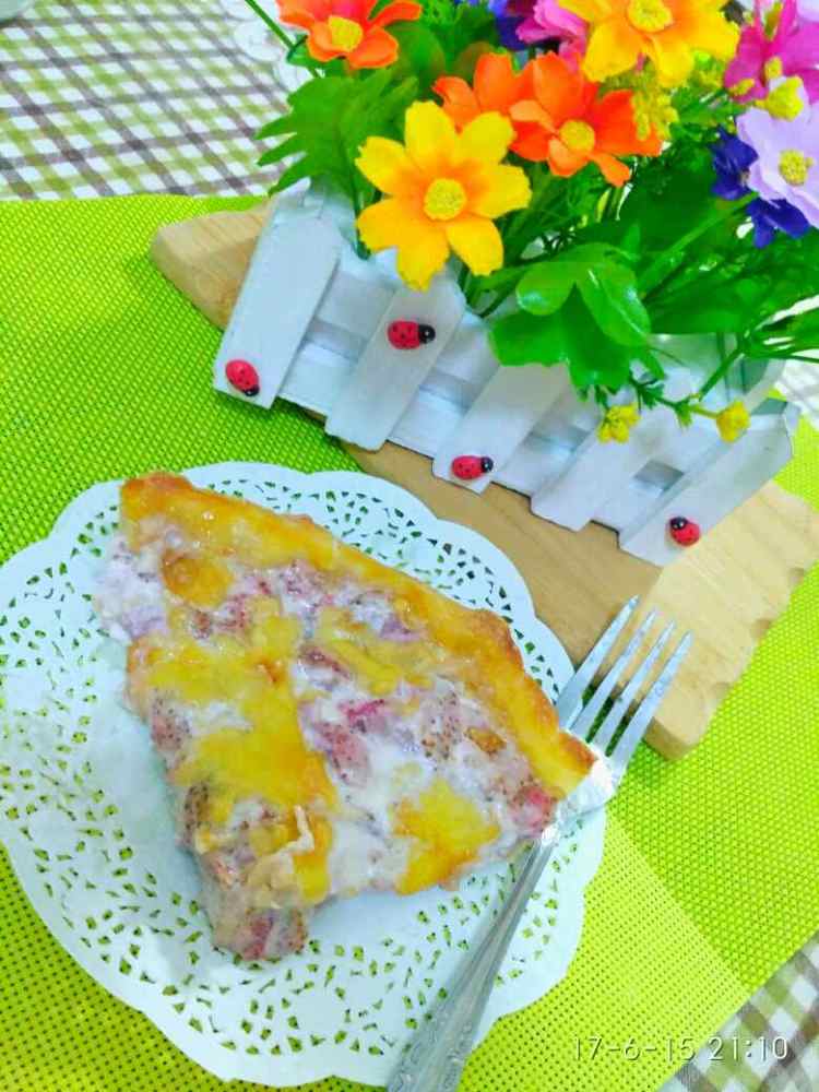 草莓香蕉披萨步骤14