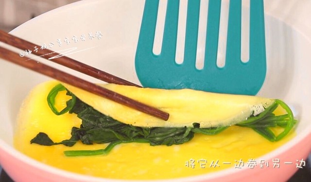 菠菜厚蛋烧—5分钟元步骤4