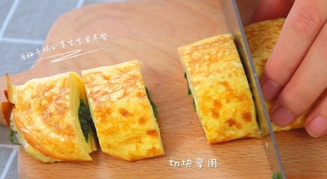 菠菜厚蛋烧—5分钟元步骤7