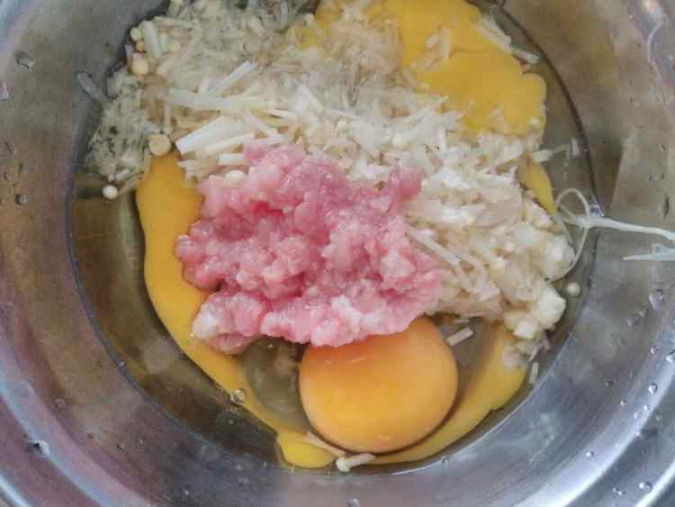 肉末金针菇蒸蛋步骤6