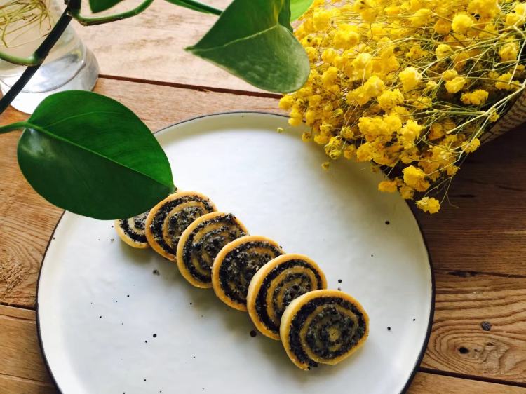 黑芝蔴年轮饼干步骤11