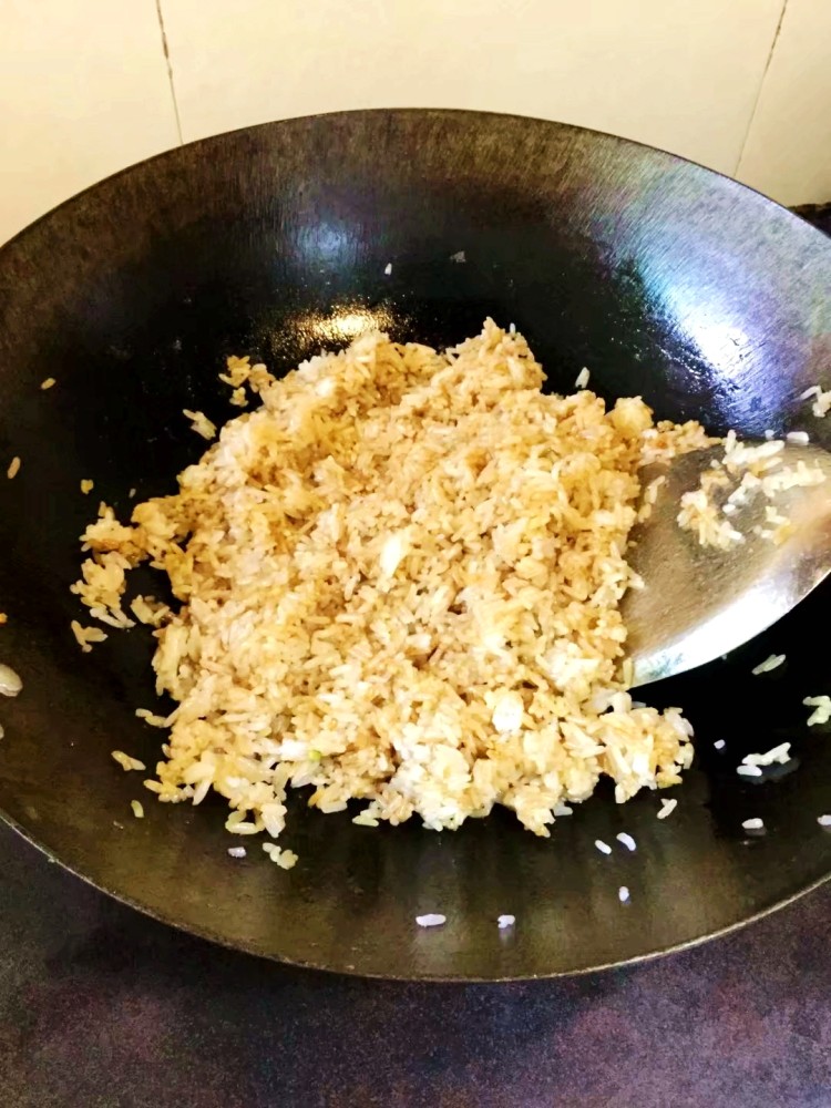 七彩炒饭步骤13