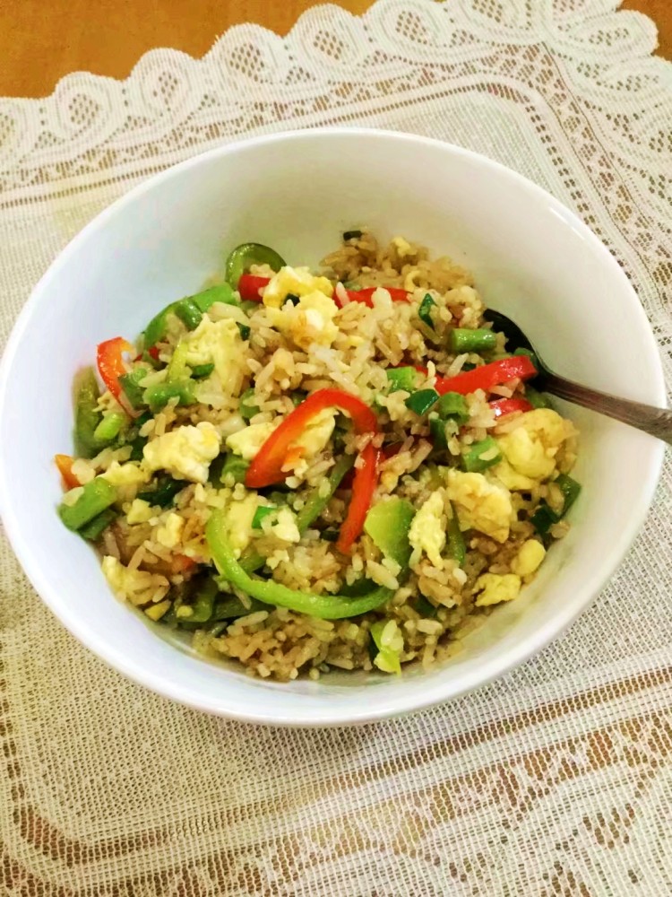 七彩炒饭步骤17
