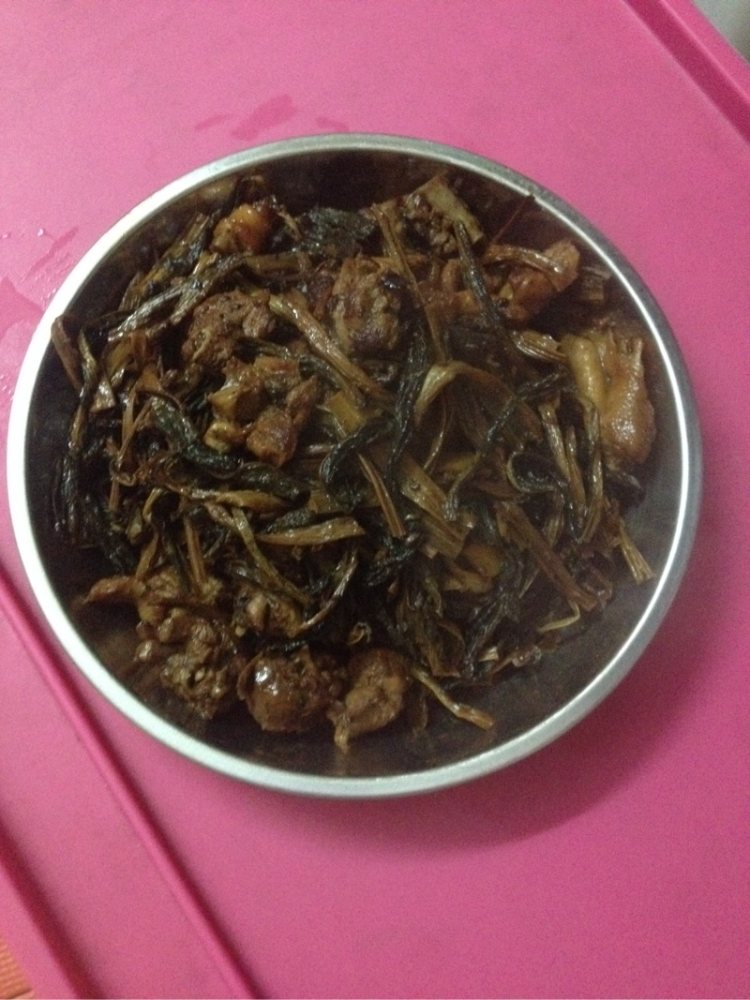 菜干焖鸭步骤7