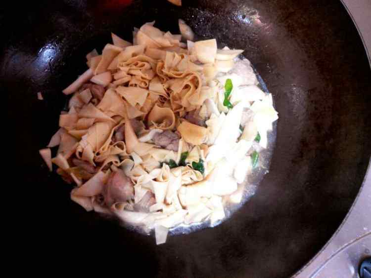 小白菜干豆腐步骤7