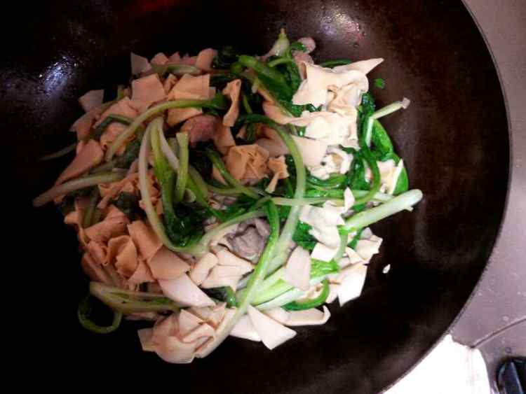 小白菜干豆腐步骤9