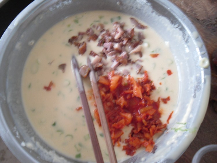 泡菜煎饼步骤3