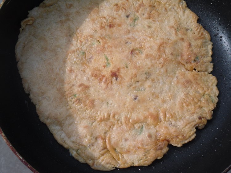 泡菜煎饼步骤6