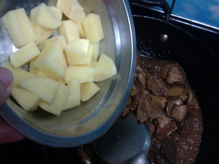 鸭肉烧土豆步骤9