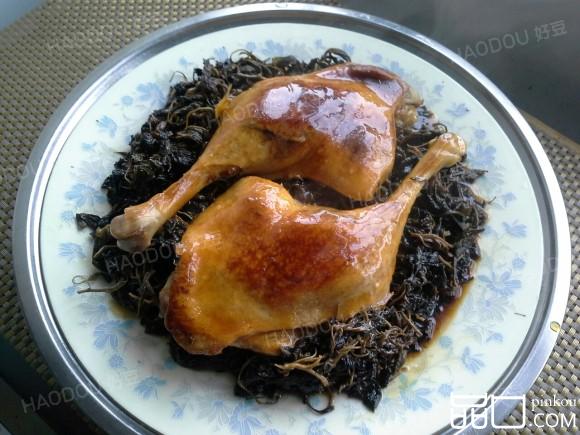 干苋菜扣卧鸭腿