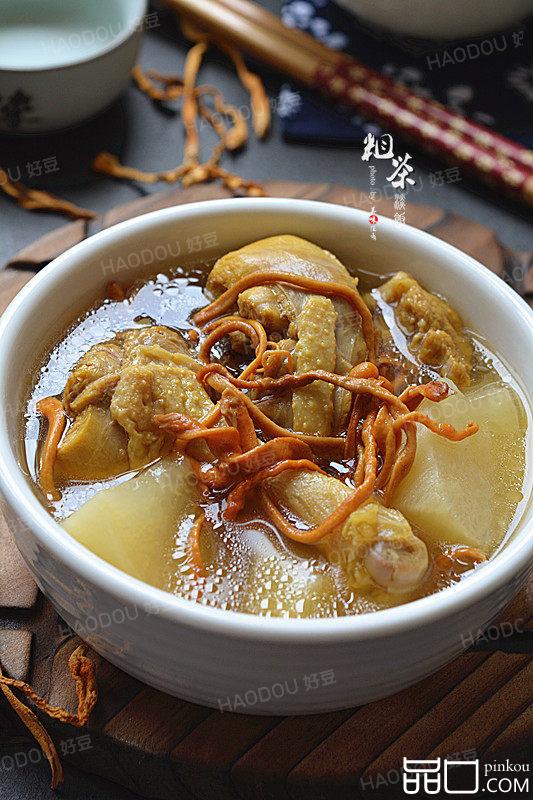 虫草花萝卜炖鸭汤