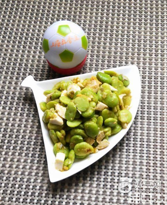 咸蛋炒青豆瓣