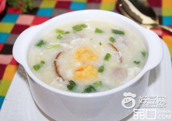 咸蛋瘦肉粥