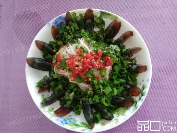 皮蛋拌金针菇