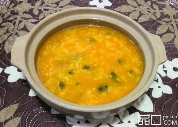 皮蛋南瓜粥