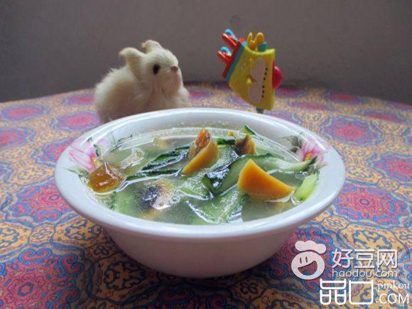 青瓜皮蛋汤