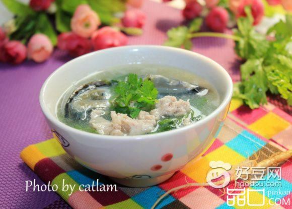 皮蛋芫茜瘦肉汤