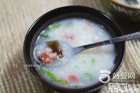 皮蛋腊肠粥